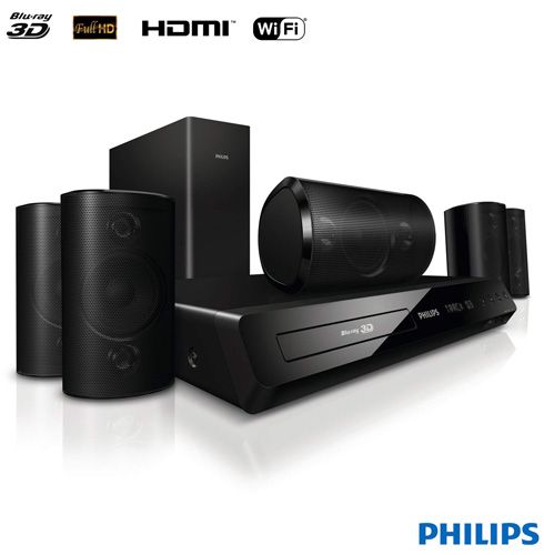 Home Theater Blu Ray 3D Full HD Philips HTS3564 Immersive