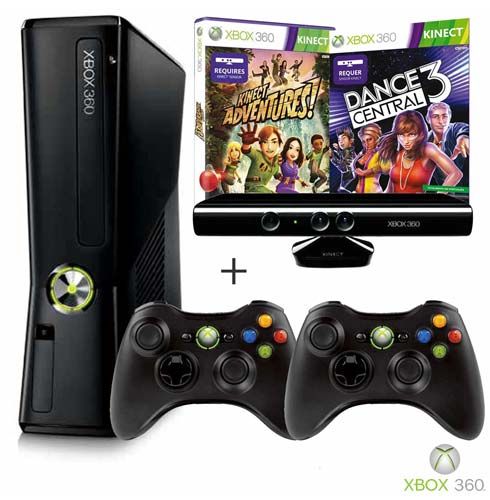 Console Xbox 360 Slim 250GB com Kinect